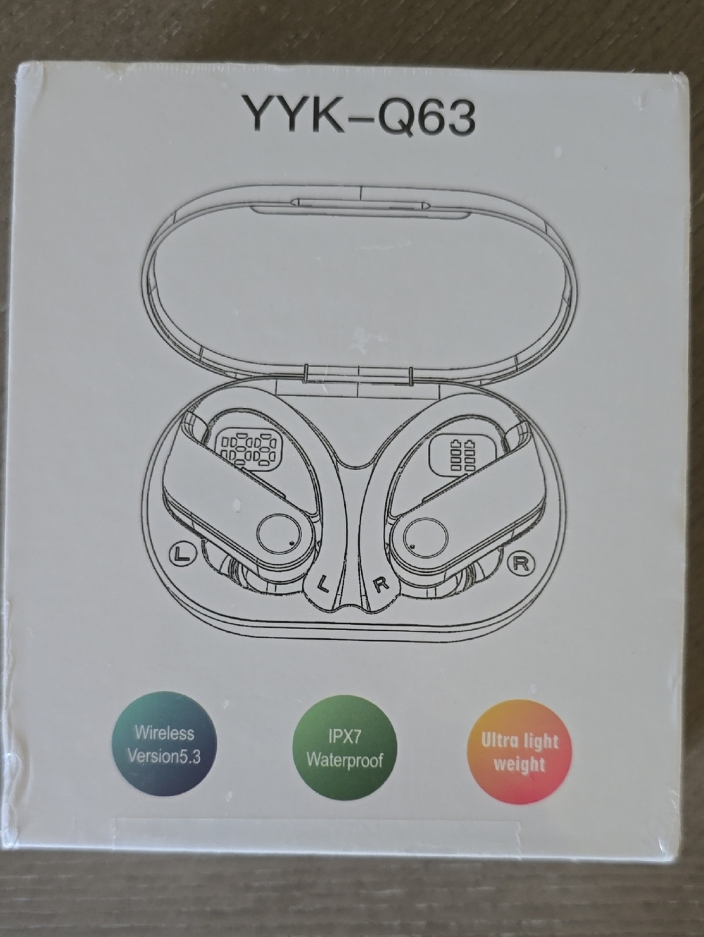 YYK-Q63 True Wireless Earbuds - White Charging Case